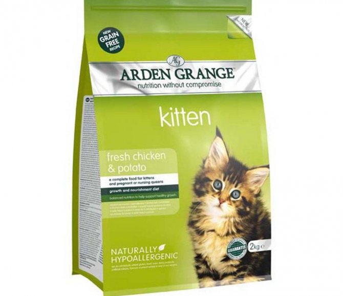 Arden Grange имеет ингредиенты высокого качества и достаточно калориен