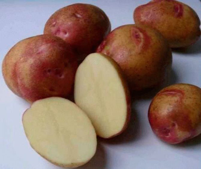 Половинки картофеля