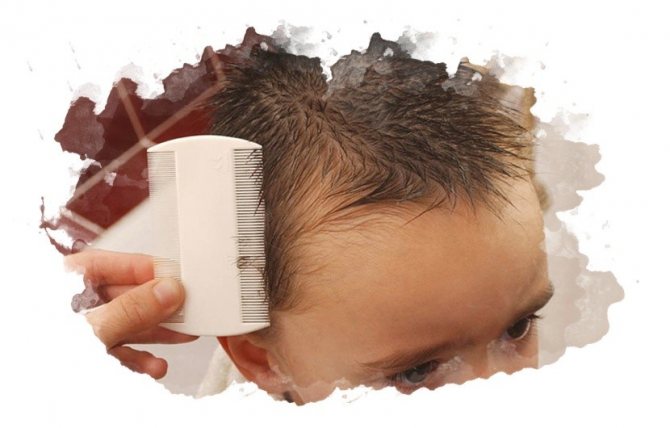 ребенку вычесывают волосы